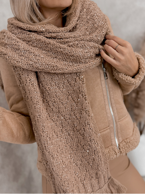 SCARF MOIRRA CARAMEL