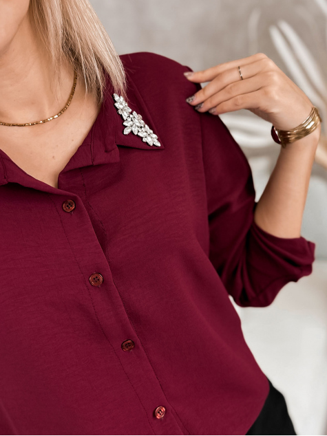 CHEMISE NEVITA BORDEAUX