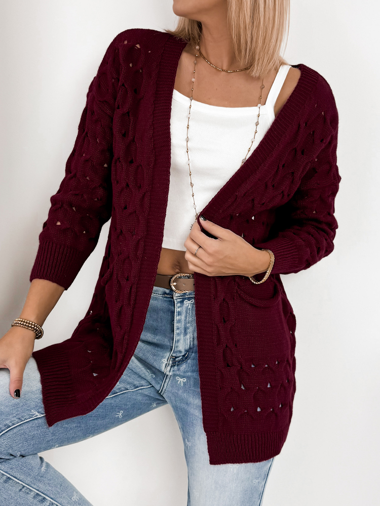 ADORESSA CARDIGAN BURGUNDY