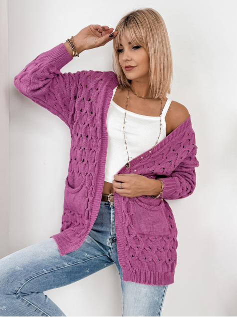 ADORESSA CARDIGAN PURPLE