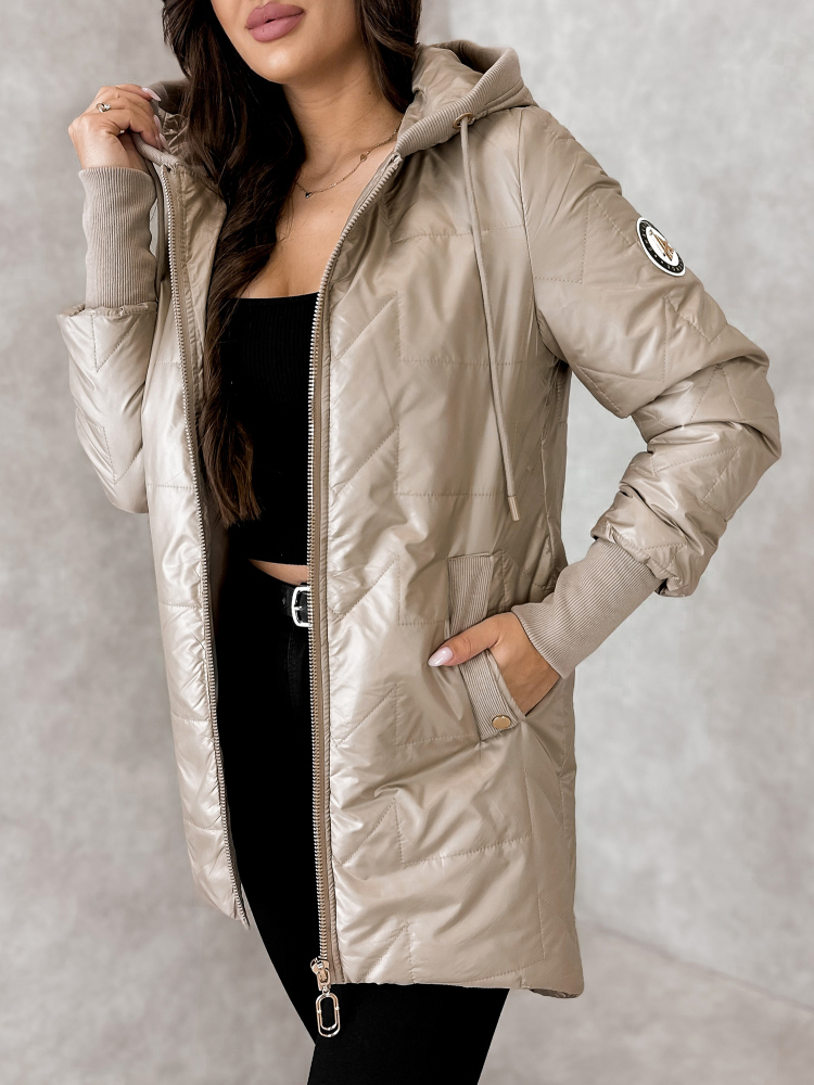 VESTE SELWA BEIGE FONCÉ