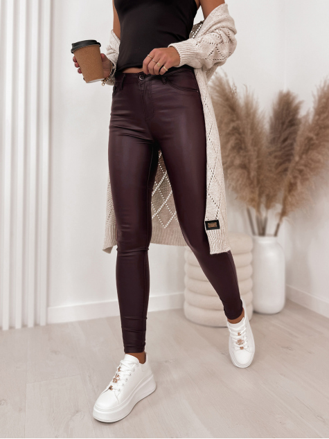 PANTALONI PIELE SIMPLA CU...