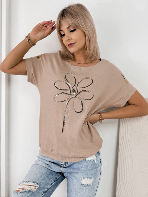 BLUSE EVANA BEIGE